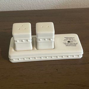 Nora Fleming Salt & Pepper Shakers with Tray